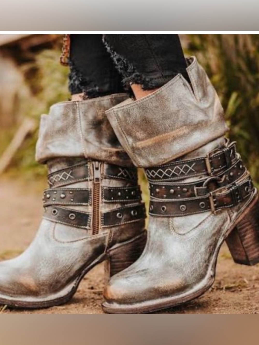 NIB 🔥 Freebird Blaine Booties in Ice | Size 8